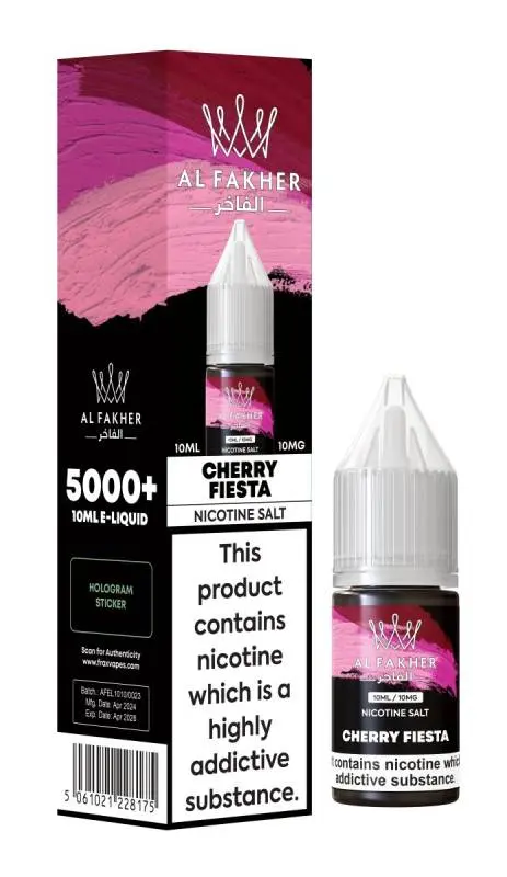 Cherry Fiesta Nic Salt E-Liquid by Al Fakher 10ml